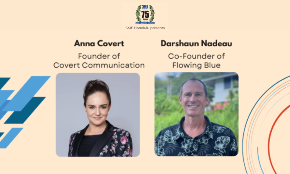 SME Honolulu Digital Sales and Marketing 2.0 event featuring Anna Covert and Darshaun Nadeau, sales strategy and digital marketing workshop at Dave and Busters Waikiki Honolulu Hawaii networking event